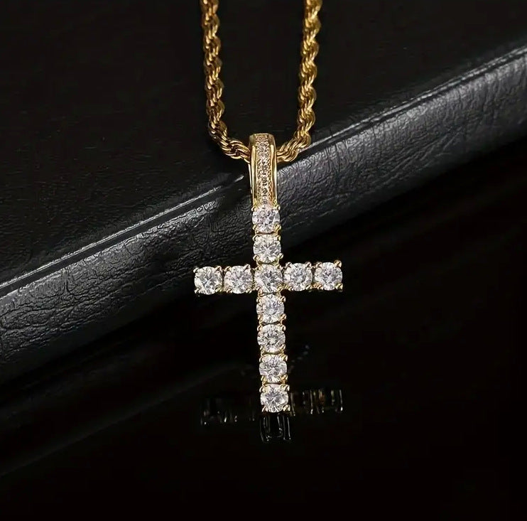 Wholesale Renqing Jewelry Rock Pendant  Hip-Hop Necklace
